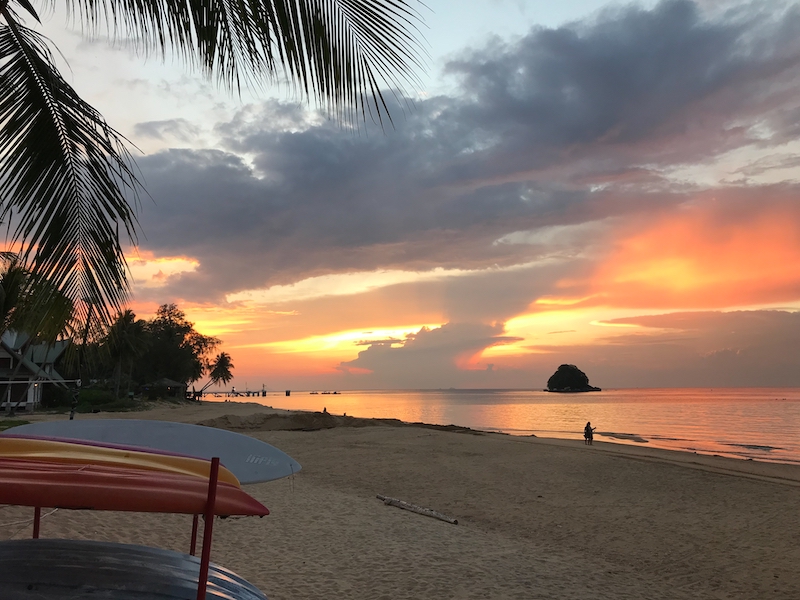 Tioman Island sunset get away Sailing Holidays from Singapore